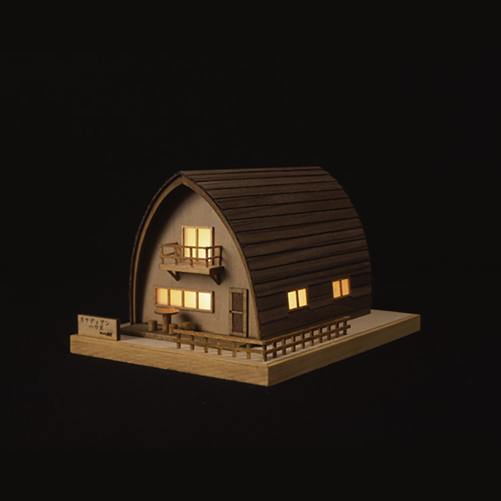 年中無休】 ウッディジョー 灯2 ログハウス 森の家 木製模型