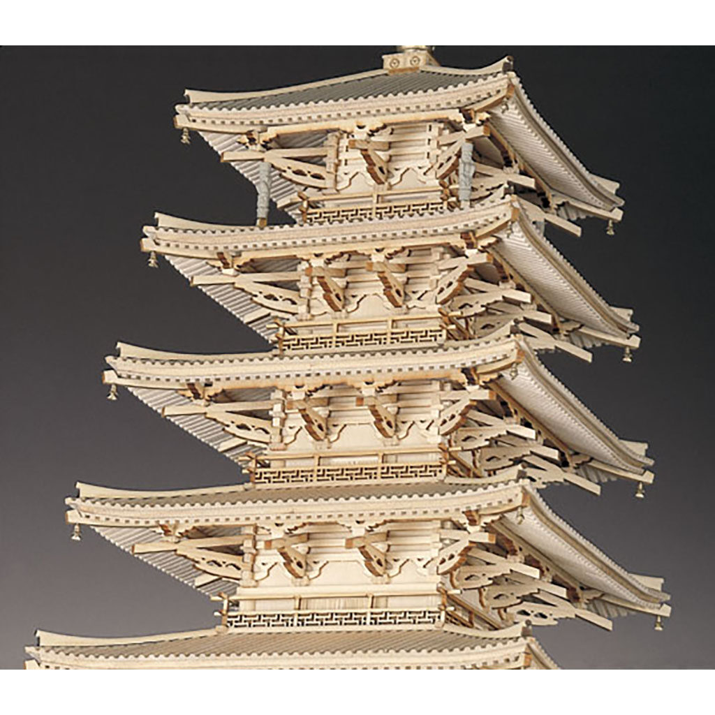 ５５％以上節約 Plage Storeウッディジョー 1 150 日本建築模型 法隆寺