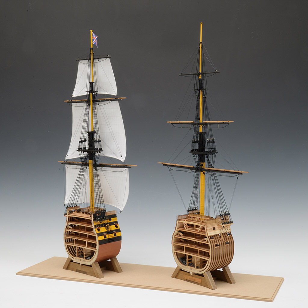 正規 ウッディジョー 75 咸臨丸 帆付 木製帆船模型 組立キット