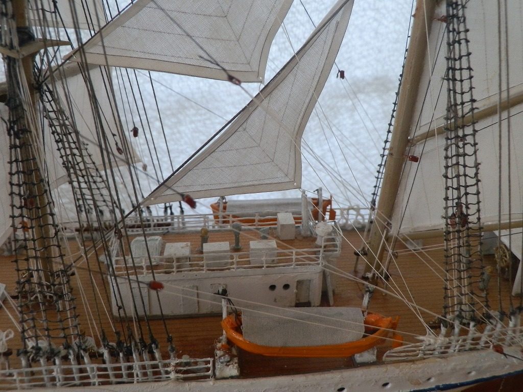 トレンド ウッディジョー 160 日本丸 帆付き 木製帆船模型 組立キット