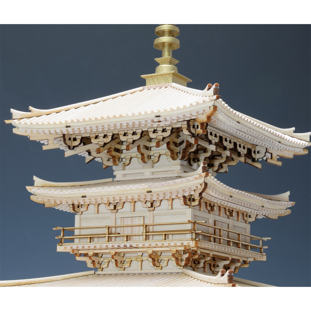 薬師寺の東塔の木で出来た置物 1/75 薬師寺 東塔 – ウッディジョー